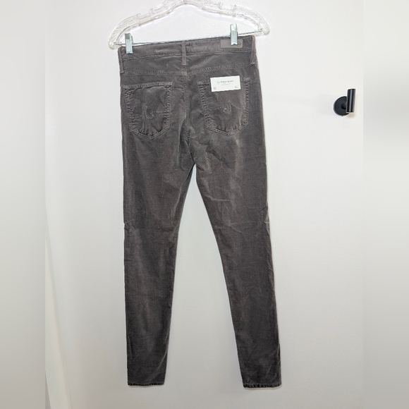 AG Adriano Goldschmied The Farrah High Rise Skinny Jeans Gray Corduroy NWT 27 - Picture 6 of 8
